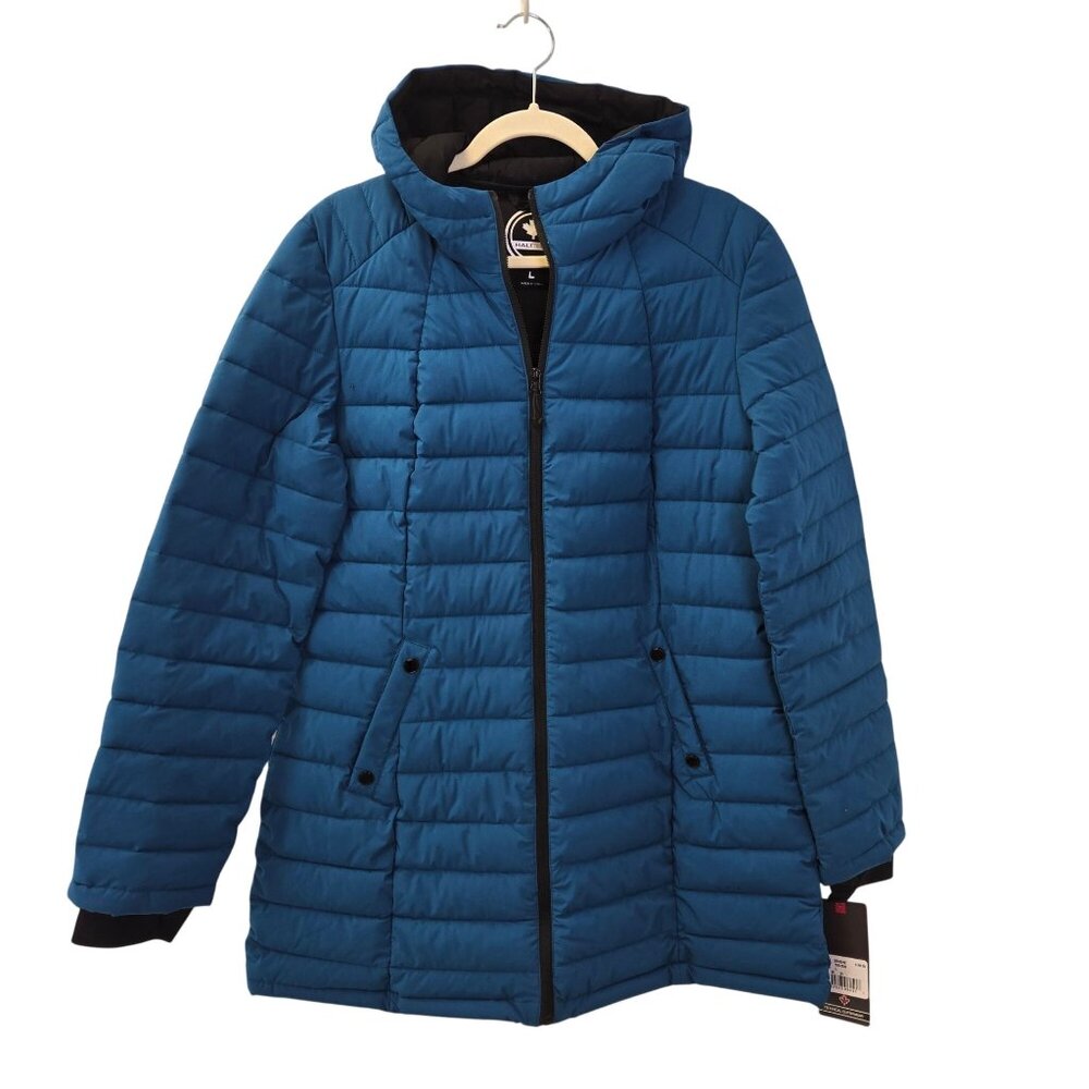NWT Halitech Stretch Lightweight Hooded Puffer Jacket Size Large